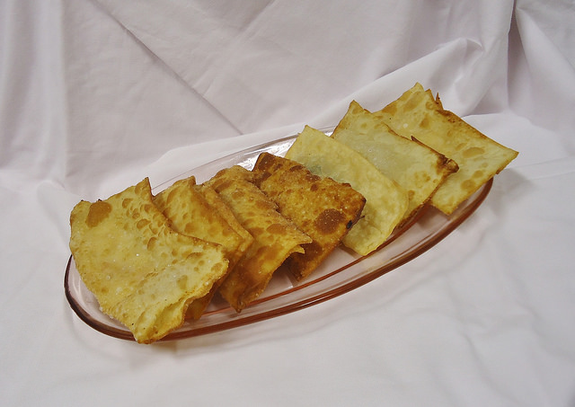 Pastel frito da RCL Salgados Delivery